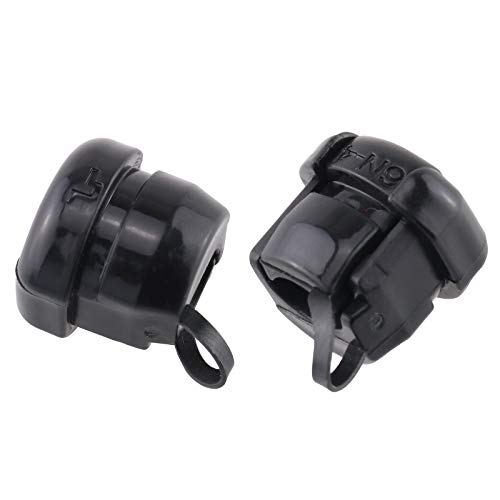 Hj Garden 10Pcs Wire Cover Round Cable Wire Strain Relief Bush Grommet Round Strain Relief Bushing Electric Cable Protection Cord Buckle, Black #TOP4