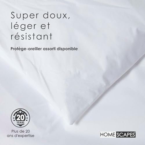 Protège Couette 260x220 Imperméable Housse Protection Lit Hypoallergénique