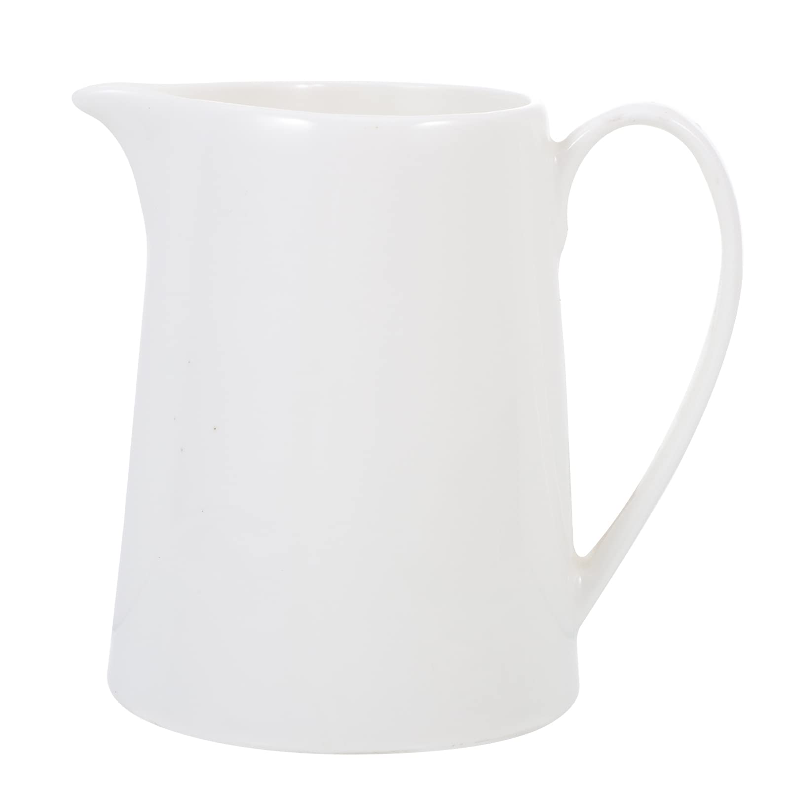Skanka Keramik-Milchkännchen, Keramikcreme -Krug, Keramik -Creamer -Krug mit Griff Sirup Pitcher Krug Kaffee Milch Honey Pitcher Milch Sirup Server Sauce Tasse for Küchencafés Restaurants Weiß weiß