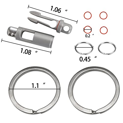 Wanersen Titanium Quick Release Keychain Detachable Key Ring With Split Rings Edc Breakaway Keychain For Men Or Women #TOP6