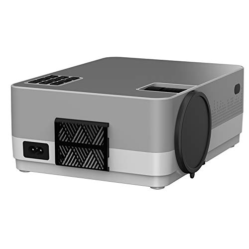 Image of BORSSO Moon 7.2 Smart Android 8.0 HD 720p (1080p Support) | 3500Lm | 210 inch Inch Large Display LED Projector | WiFi | Bluetooth | 4D Keystone | (Silver) 2021 Upgraded