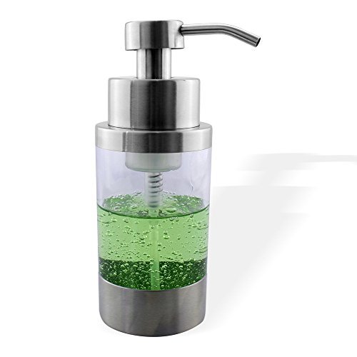 Seafulee Stainless Steel Countertop Foaming Soap Dispenser (Satin