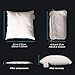 EDOW Luxury Throw Pillow Insert, Soft Fluffy Down Alternative Polyester Square Form Decorative Pillow Insert,Sham Stuffer,Cotton Cover for Sofa, Couch,Bed and Car. (White, 24x24)