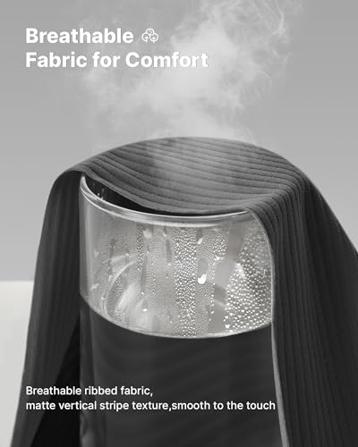 G4Free Breathable Ribbed Wide Leg Pants Women Casual Lightweight High Waist Yoga Pants with Pockets Petite/Regular/Tall3