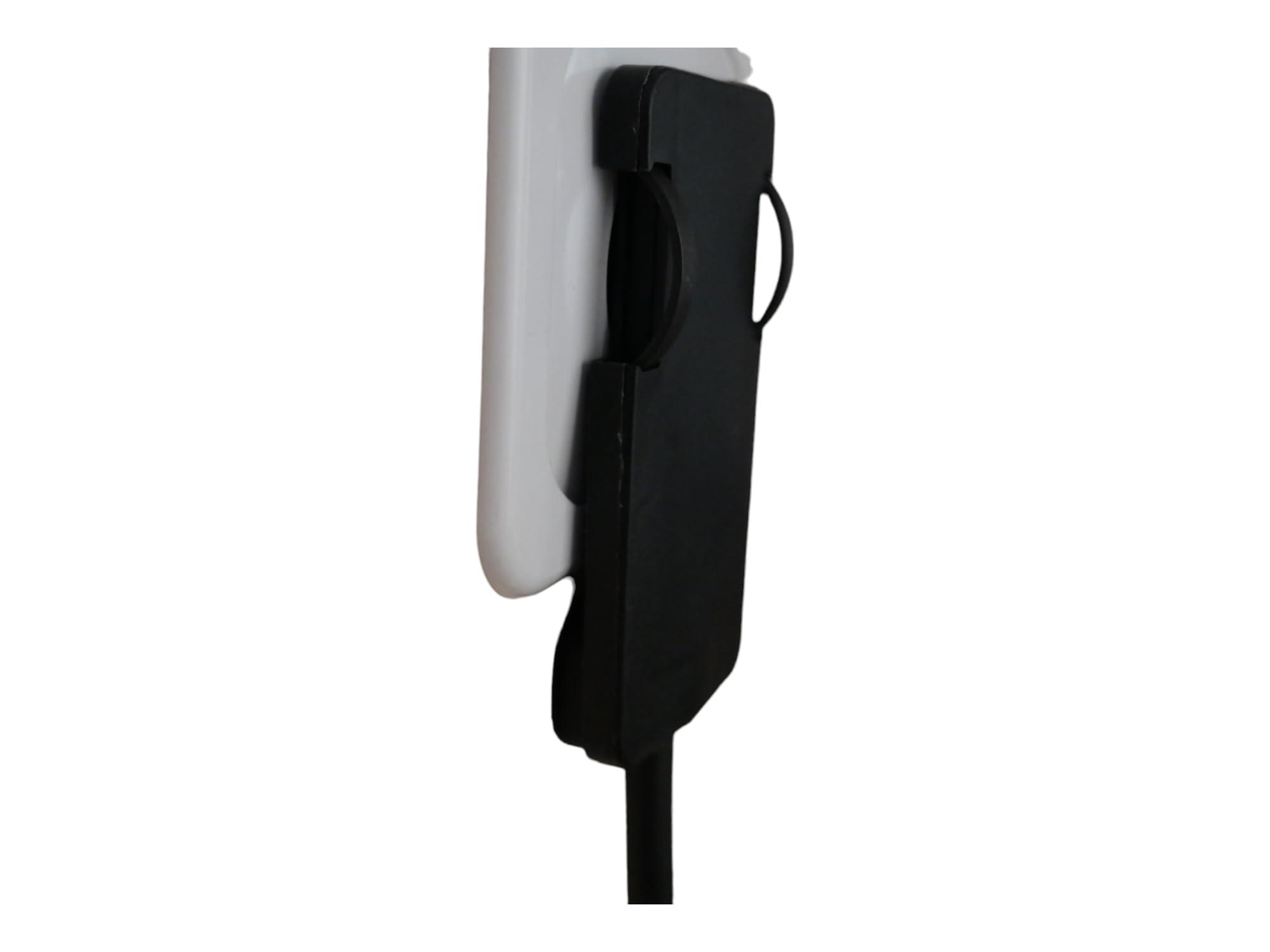 Steckdose 4Fach Schwarz Flach Stecker Möbel Schwarz CE mit kurzem Kabel (2)