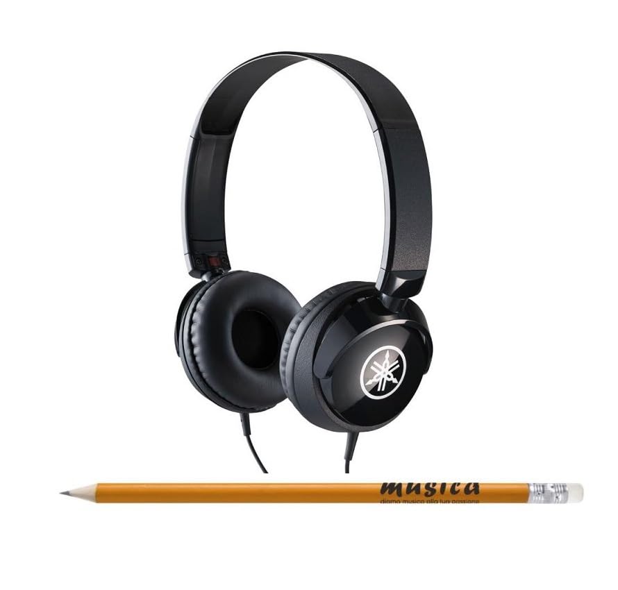 Cuffie KIT direzionemusica.it con Matita - HPH50 tipo Yamaha Cuffia On Ear con Meccanismo Girevole 90°, Suono Livello Professionale, Adatte per Strumenti Musicali Digitali