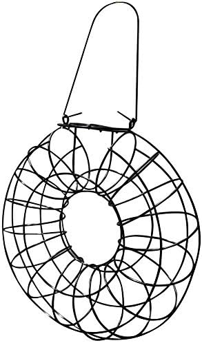 Fat Suet Ball Feeder Squirrel Proof Circular Hanging Wild Bird Seed Feeder Bird Feeders for Small Birds, Metal Bird Feeders for Garden Outdoor