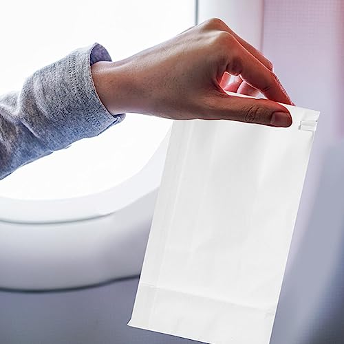 Healvian Sacos de vômitos descartáveis 50 peças saco de vômito de viagem saco de emese sacos de vômi