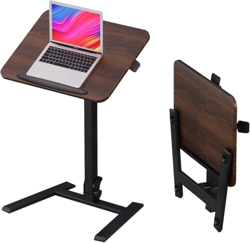 Alawooder 昇降式 デスク キャスター付き 天板角度調整可 (ブラック) 41LmLZkYZQL.jpg