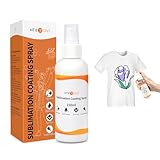 HTVRONT Sublimation Coating Spary for Cotton Shirts 150ml, Sublimation Spray for All Fabric, Canvas, Carton, Pillow, Sublimation Spray Quick Dry & High Gloss, Vibrant Color & Strong Adhesion