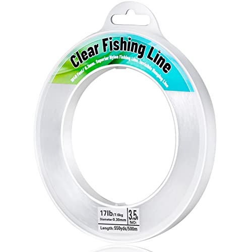 Fishing Wire, Mckanti Fishing line Clear Nylon String 1640 FT Invisible Hanging Beading Wire Strong Abrasion Resistant monofilament Fishing Line for Balloon Garland Hanging Crafts Decorations by Mckanti - Used condition - CA$8.19