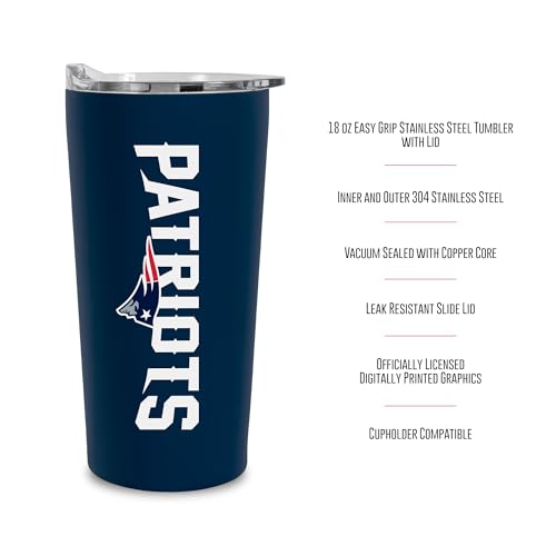 Image of Rico Industries NFL Football Soft Touch, Easy Grip Tumbler