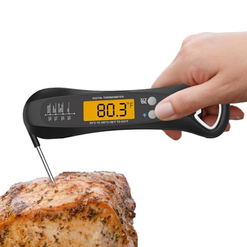 オーブン用肉温度計、グリル用防水肉温度計、食品温度計デジタル、オーブン温度計、キッチン用食品温度計、屋外用