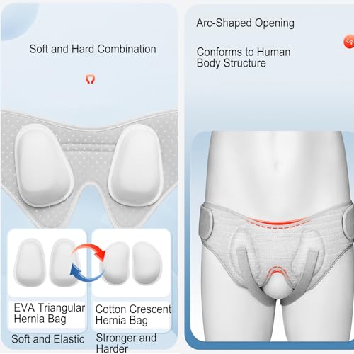 Faja para Hernia Inguinal Unisex Gris Talla M miniatura 4