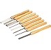 COLIBROX 8PCs Wood Carving Knife Lathe Chisel Set Turning Tools Woodworking Gouge Skew Parting