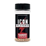 ICON Meals Gluten Free Zero Calorie Seasonings, Meal Prep, Flavor Enhancer, Keto Approved, Real Ingredients, Amazing Taste, Low Carb (Raspberry Chipotle)