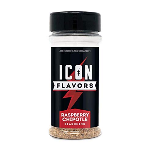 ICON Meals Gluten Free Zero Calorie Seasonings, Meal Prep, Flavor Enhancer, Keto Approved, Real Ingredients, Amazing Taste, Low Carb (Raspberry Chipotle)