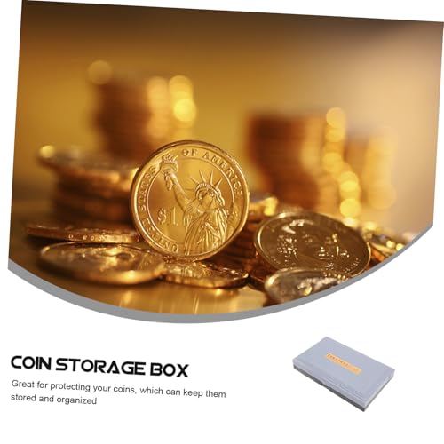 Caja organizadora multi-compartimiento con tapa para monedas miniatura 4