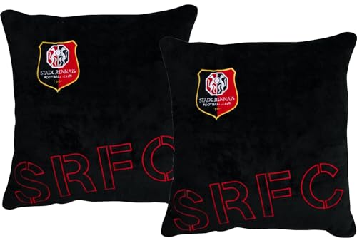 Stade Rennais 2 x Coussin Rennes - Collection Officielle Taille 35 x 35 cm