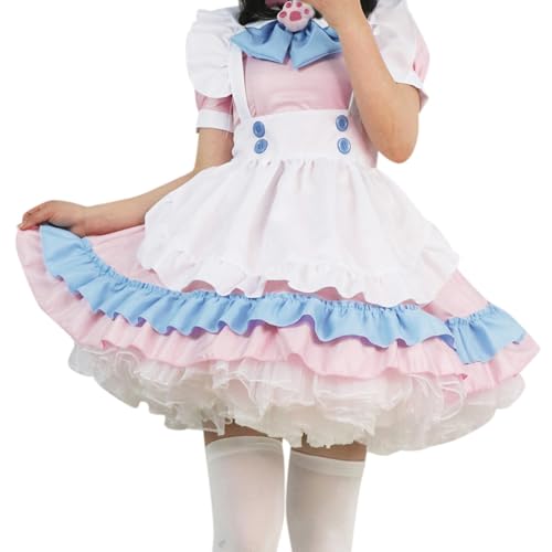 Robe boutons à manches bouffantes et jupe cerceau pour soirée déguisée
