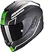 Produktbild Scorpion Motorradhelm EXO-1400 AIR CARBON BEAUX Matt White-Green, Schwarz/Grun, L