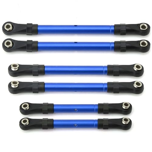 RC���[�V���O�p�[�c For Traxxas For Slash For Hoss For Rustler For Stampede 4x4 1/10 �����^�[���o�b�N���X�e�A�����O���b�h�Z�b�g RC �A�b�v�O���[�h�p�[�c�A�N�Z�T���[(Blue)