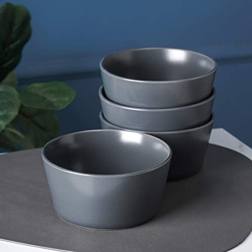 Image of Stone Lain Stoneware Bowls Set, 4-Piece, Grey Matte