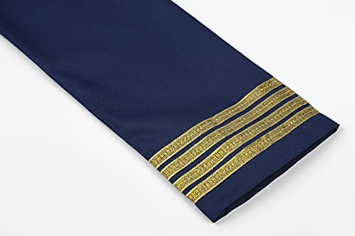 ReliBeauty Kids Pilot Uniform Deluxe Costume Role Play Set with Jacket Trousers and Hat,7-8/130 by ReliBeauty - Image 5