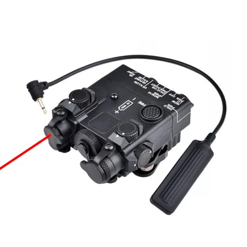 Nylon DL-A2 Box Aiming Laser Sight(with IR Laser + Red Laser + LED Whitelight Flashlight + Mount) & Modular Remote Wire Control Pressure Switch, Black