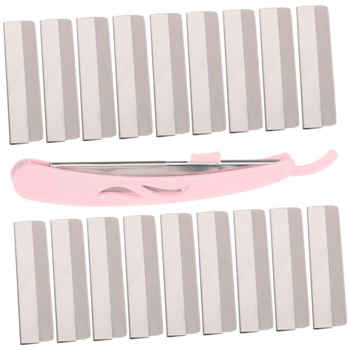 VALICLUD 眉毛トリミングブレード ステンレススチール製 眉毛カミソリ フェイスシェーバー メイクアップツール 軽量 コンパクト 旅行用 グルーミングツール 1セット