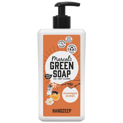 Marcel's Green Soap - Jabón de manos - Naranja y Jazmín - 97% biodegradable - Ingredientes naturales - 500 ML Cover