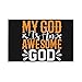 12x18 In Flag For Car My God Is Awesome God Love Jesus Christian Faith Car Flag Double Sided Window Clip Fade Proof Window Clip Flag Waterproof Car window flags (Without Flagpole)