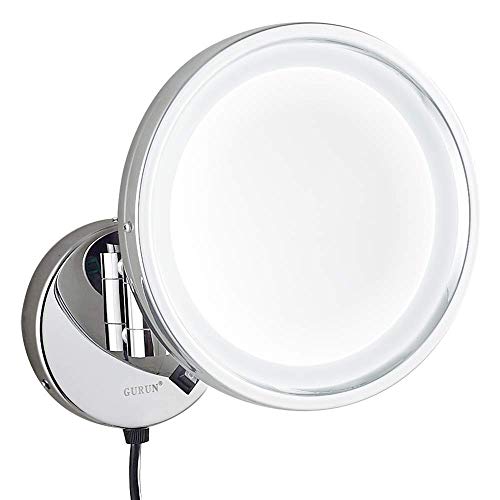 Miroir de rasage pliant éclairé pour optimiser l'espace de votre bain