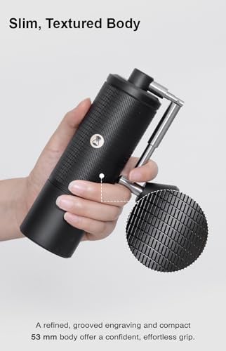 TIMEMORE C5 Pro Manual Coffee Grinder Capacity 30g with CNC Stainless Steel Conical Burr - Internal Adjustable Setting,Double Bearing Positioning (C5 Pro Matte Black) - Thumbnail 5