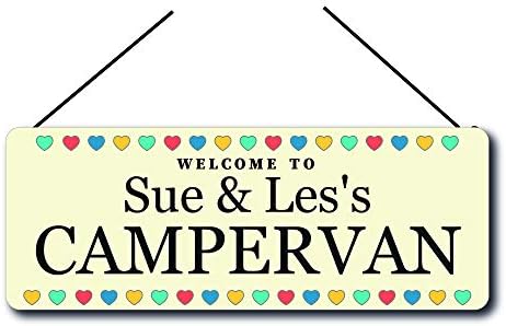 Maggie-mais Personalised Campervan Sign Plaque Gifts,