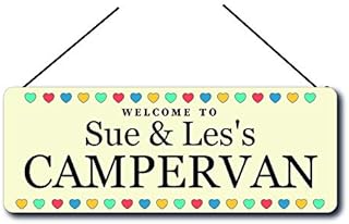 Maggie-mais Personalised Campervan Sign Plaque Gifts,