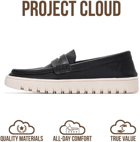 Project Cloud 100% Genuine Leather Loafers for Women – Memory Foam Insoles Slip On Shoes for Women – Lightweight Womens Shoes – Non Slip Womens Loafers (Filide1) - Image 4