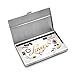 BC-12 Personalized Quality Pu Leather Business Card Holder - Free Engraving - Free Engraving (Black)
