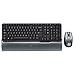 Logitech S520 Cordless Desktop Keyboard and Laser Mouse (Black/Grey)