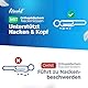fitwohl® - Orthopädisches Kissen - Memory Foam Kissen - Nackenstützkissen - ergonomisches Nackenkissen kopfkissen - für Nackenschmerzen - Seitenschläferkissen