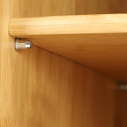Mueble auxiliar de cocina de bambú ideal para organizar platos y decorar tu oficina 6
