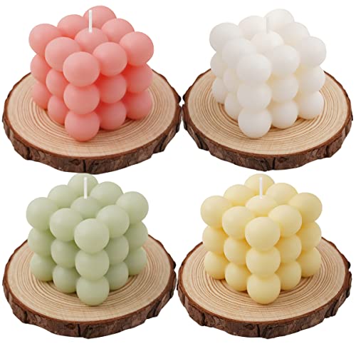 Scented Bubble Candles Gifts, Wedding Bride Bridesmaid Small Cube Square Ball Modern Candles Unique Fun Gifts For Her, Girlfriend, Aesthetic Trendy Candles Decor #TOP24