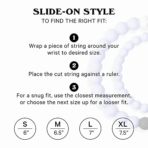 Lokai Silicone Beaded Bracelet For Diabetes Awareness - Extra Large, 7.5 Inch Circumference - Jewelry Fashion Bracelet Slides-On For Comfortable Fit - Diabetes Awareness Bracelet For Men, Women & Kids #TOP3