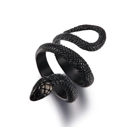 Bague serpent cobra homme femme style gothique punk bague animal vintage