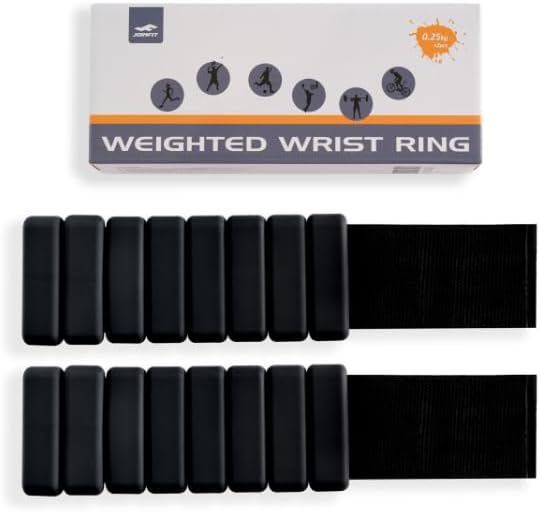 Joinfit Pro El ve Ayak Bilek Ağırlığı 250 gr x 2 Adet | Ayarlanabilir Ağırlıklı Bileklik Spor ve Fitness Ekipmanı (Siyah) - Görsel 1