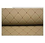 Yimihua Kunstleder Kunstleder Polsterstoff Meterware als Robuster Premium Bezugstoff/Möbelstoff zum Nähen und Beziehen, Mehrere Farben und Größen (Color : Beige Square, Size : 1.43×1m)