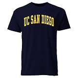 Barnesmith University of California - San Diego UCSD King Tritons Short Sleeve Adult Unisex T-Shirt, Classic, Navy, Medium