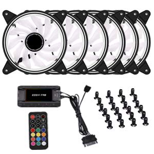 Ventole RGB EZDIY-FAB Moonlight 120mm - Con Hub E Telecomando, Sync Con