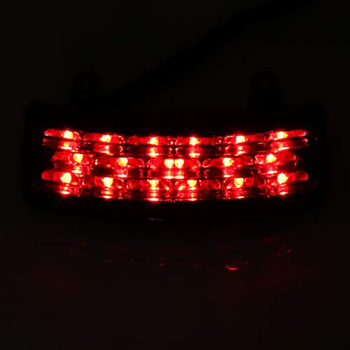XMMT Black 5\" Motorcycle Stretched Rear Fender Extension with Smoke Tri-Bar Fender LED Tail Light For Harley Davidson Street Gilde Road Gilde 2014-2020 - Thumbnail 6