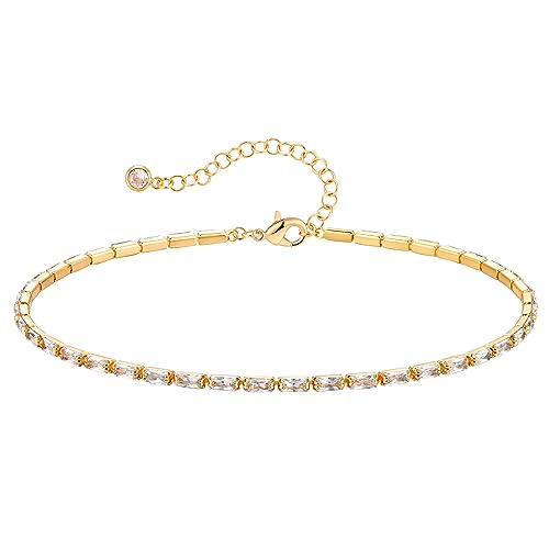 Image of Fettero Anklet Bracelets for Women Gold Plated Dainty Waterproof Anklet Charm Bracelet Summer Beach Foot Jewelry